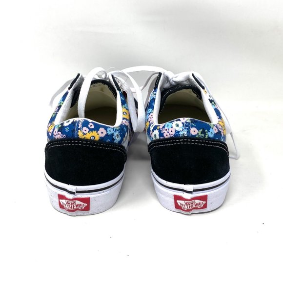 VANS Old Skool Floral Black Shoes Men's Size Canvas Suede Sneakers VN0A5KRFFF1 - Picture 9 of 10
